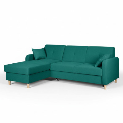 Slaapbank Ontwerp Hoekbank L-vorm Bed Bank Textiel Banken Stof Slaapfunctie