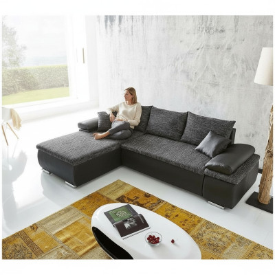 Hoekbank L-vorm Bank Bank Ontwerp Slaapbank Bekleding Bedfunctie Textiel