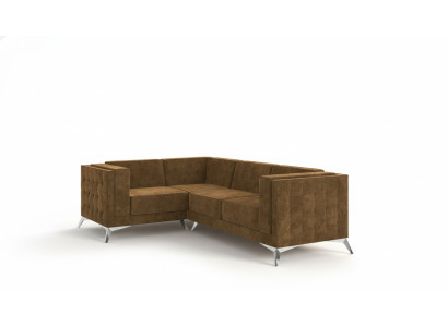 Stof L-vorm bankstel woonlandschap hoekbank set modern ontwerp sofa