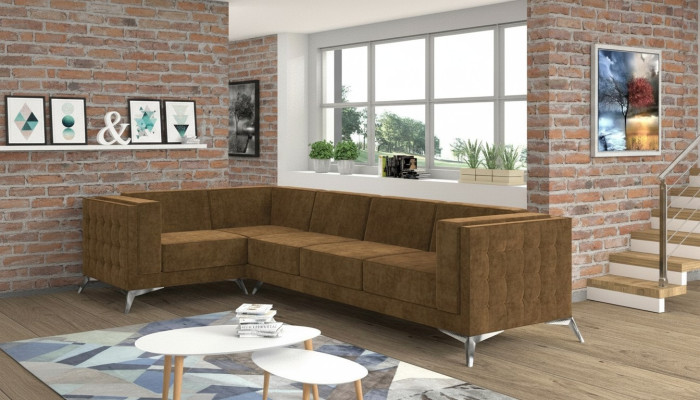 Eckbankstelbekleding Woonlandschap L-vorm Bank Designer Bankstellen Bankstellen