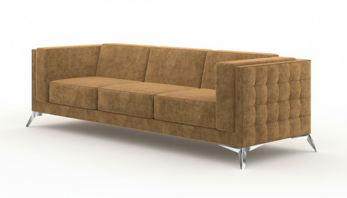 Zitterbank Bank Bekleding Bankstel Textiel Stof Chesterfield Bankstel Driepersoons
