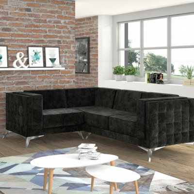 L-Vorm Bank Woonlandschap Hoekbank Sfeer Modern Design Bank textiel Stof nieuw