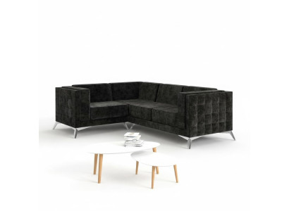 L-Vorm Bank Woonlandschap Hoekbank Sfeer Modern Design Bank textiel Stof nieuw