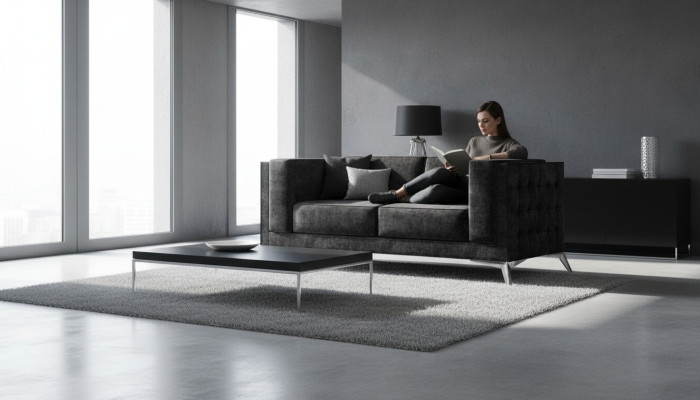 Bank 2-zits stof bankstel textiel tweezits design moderne zitkussens sofa's