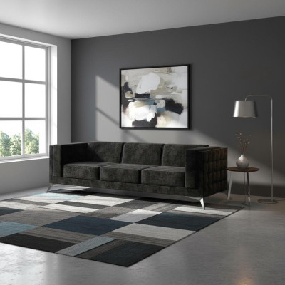 Sofa Bank Bekleding Textiel Banken Zitbankstellen Ontwerp Club Chesterfield