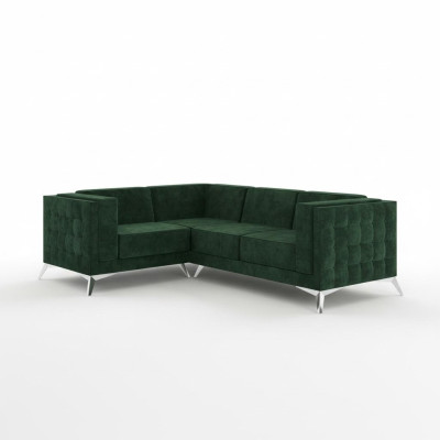 Hoekbank L-vorm Bank Bank Ontwerp Bankstel Bekleding Textiel Modern Hoekbank Groen