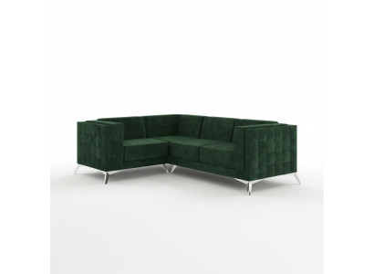 Hoekbank L-vorm Bank Bank Ontwerp Bankstel Bekleding Textiel Modern Hoekbank Groen