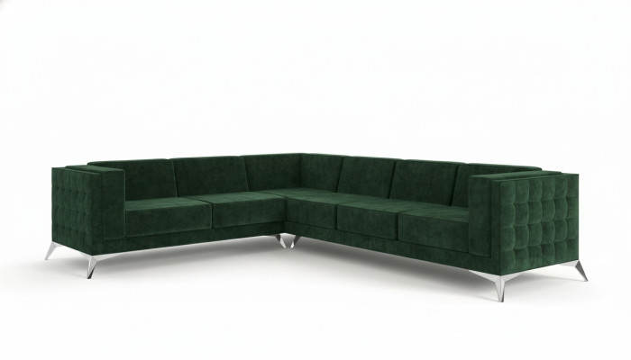 Stof L-vorm bank woonlandschap hoekbank set design modern bank modern nieuw