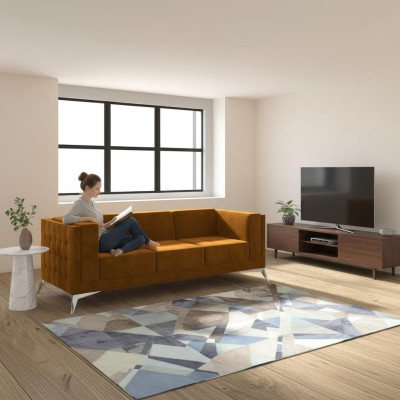Hoekbank L-vormig designbank Bank Bekleding Zitgroep Stof Woonlandschap