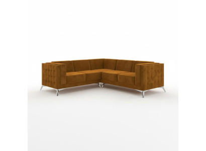 Hoekbank L-vormig designbank Bank Bekleding Zitgroep Stof Woonlandschap