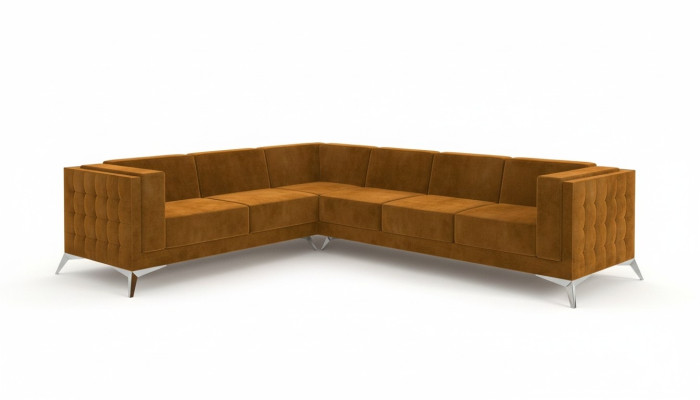 Hoekbank L-vorm Stoffen Bankstel Woonlandschap Set Design Modern Bank