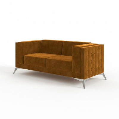 Tweezits 2-zits Chesterfield gestoffeerde bank Stoffen bank Bank zitcombinatie