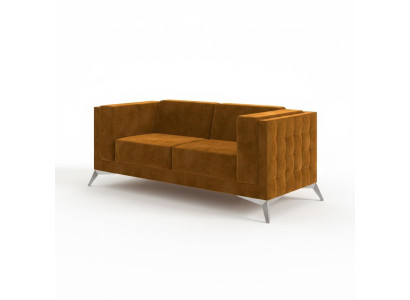 Tweezits 2-zits Chesterfield gestoffeerde bank Stoffen bank Bank zitcombinatie