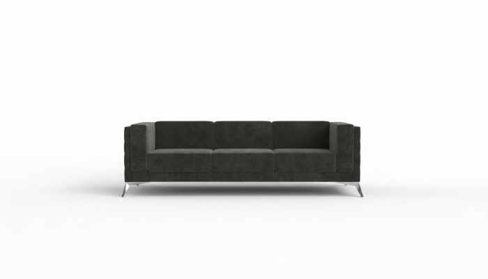 Chesterfield hoekbank L-vorm stof bank design gestoffeerde zit textiel bank hoek nieuw