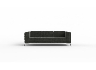 Chesterfield hoekbank L-vorm stof bank design gestoffeerde zit textiel bank hoek nieuw