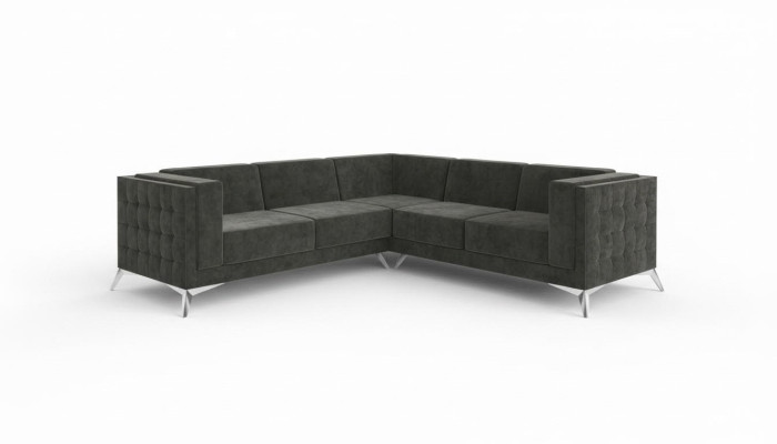 Woongebied hoekbank L-vorm bank bank decor ontwerp bank stof modern