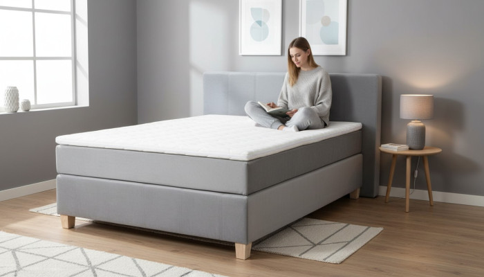 Boxspring Bed Box Function Hotel Double Set Complete Topper Mattress