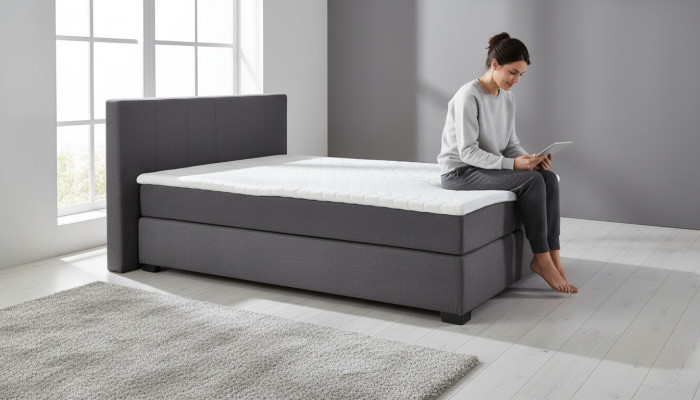 Designer gestoffeerd bed bedden stoffen bed tweepersoonsbed echtelijk bed boxspring.
