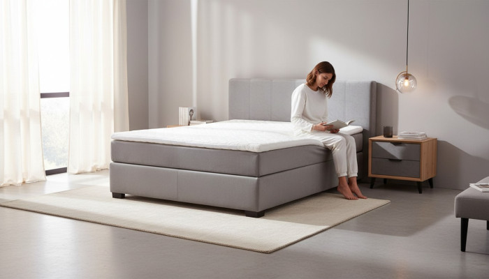 Elegante ontwerp Bed Bedden Gestoffeerd Bed Tweepersoonsbed Boxspring 140x200cm