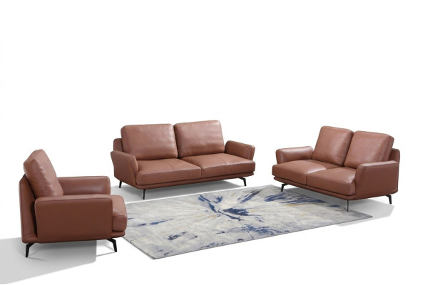 Sofaset 3+2 zits leren bank bankstel woonlandschap set design modern