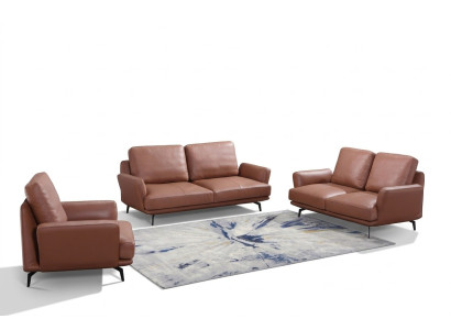 Sofaset 3+2 zits leren bank bankstel woonlandschap set design modern