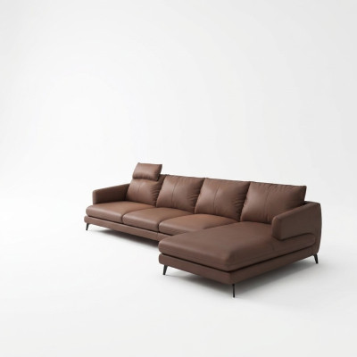 Sofa L-vorm leren bank bank woonlandschap hoekbank set moderne banken nieuw
