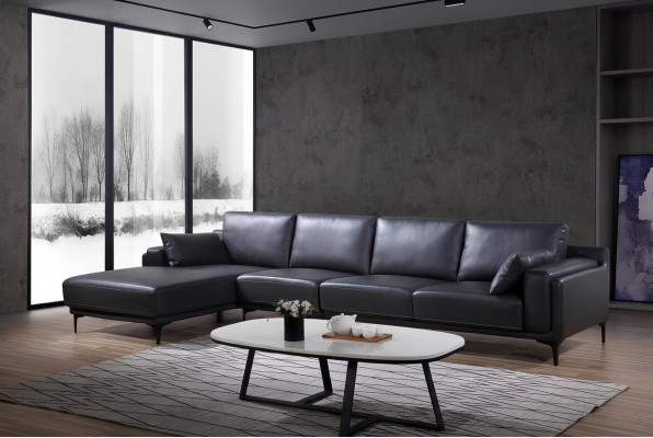 Sofa Ontwerp hoekbank L-vorm leren bank bank woonlandschap set moderne banken