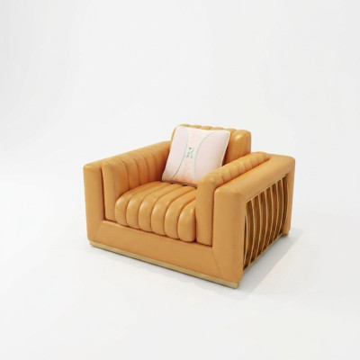 Fauteuil Ontwerp Bank Bank Relax Lederen Lounge Luxe TV Club Zits Kussen