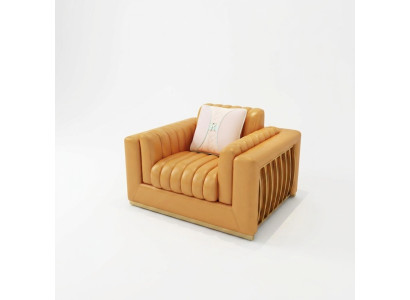 Fauteuil Ontwerp Bank Bank Relax Lederen Lounge Luxe TV Club Zits Kussen