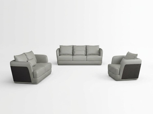Sofa set 3+2 zits woonlandschap bankstel bekleding leren bankstel nieuw