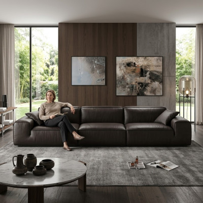 Bankstel 3+2+1 zits woonlandschap bank bankstellen stoffering set leer