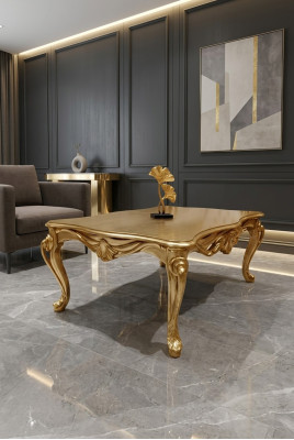Salontafel Tafels Chesterfield Tafel Ontwerp Luxe Meubels Goud Hout Woonkamer Nieuw