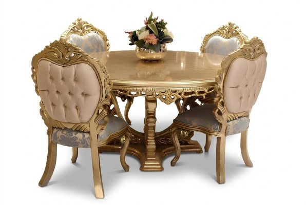 Designer Compleet 4x Stoelen Set Eetkamer Designer Houten Stoel Set Nieuw