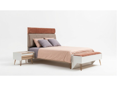 Kinderkamer Set Bed + Nachtkastje + Bank Modern Set Bed 3-delig. Bank Compleet