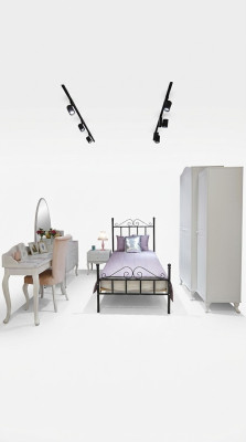 Kinderkamer set compleet jeugdkamer kledingkast commode bureau nieuw