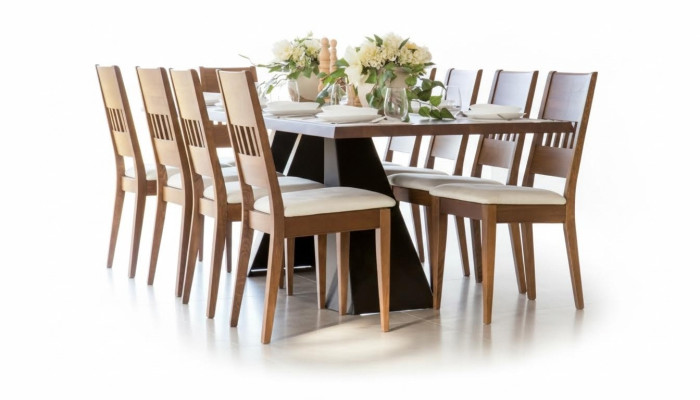 Eettafel Houten Stoelen 7-delige Set Leunstoelen Groep Eetkamer Set Stoel Set Tafel Nieuw