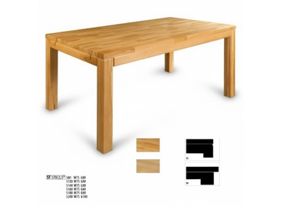 Eettafel Houten Tafels Woon- en eetkamertafel Massief houten eettafels Echt hout 180x90