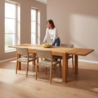 Eetkamer Eettafel Massieve Tafels Tafel 140x90cm Echt Hout Massief Hout Nieuw Meubilair