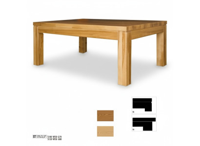 Bijzettafel salontafel Echt hout Massief meubel Eik 100x70 cm Nieuw Tafels