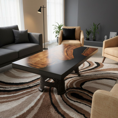 Salontafel River Table Massieve Tafels 100x60 Riviertafel Echt Hout