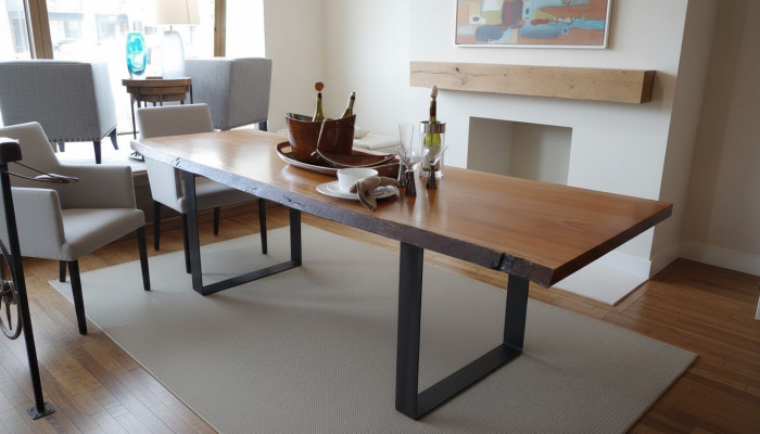 Tijdloze tafel Eettafel Keukentafel Handgemaakte eigentijdse