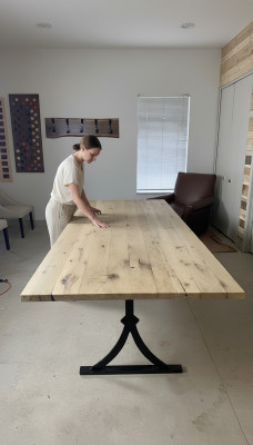 Echt hout Epoxyhars Eettafel River Table 260x90 Nieuw Massieve tafels