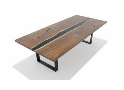 Eettafel tafels epoxyhars massieve meubels epoxy tafel waterval echt hout.