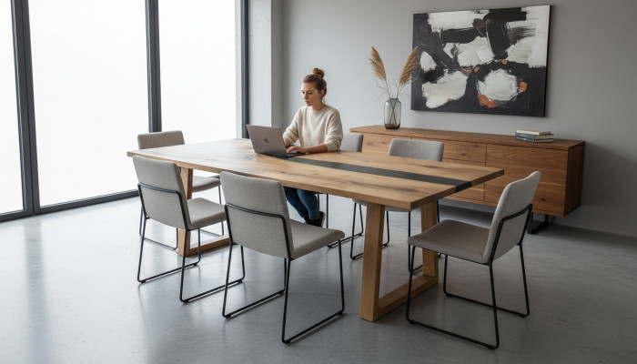 Vergadertafel Eettafel Met de hand vervaardigde design tafel Hedendaags