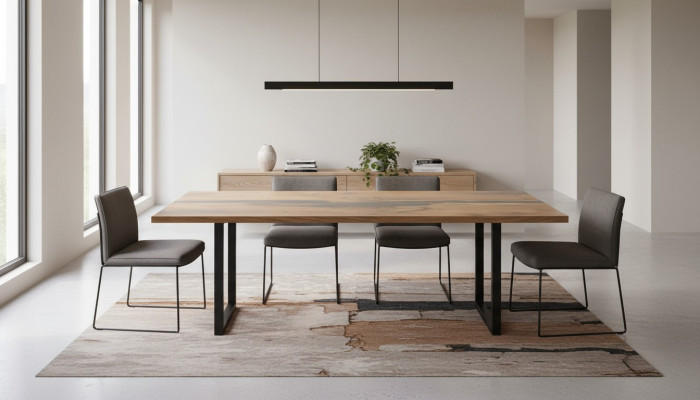 Eettafel Houten Tafels Woon Eetkamer Tafel 220x90 Massief Houten Eettafels