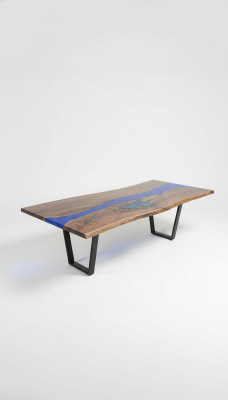 Eettafel Zee Water Rivier Echt hout Riviertafel 260x100 Tafels