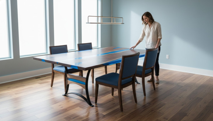 Eettafel River Table Echt hout Riviertafel 260x110 Massieve tafels