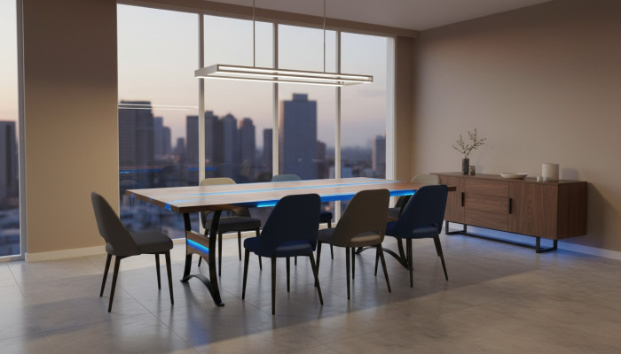 Eettafel River Table Echt hout Riviertafel 260x110 Massieve tafels