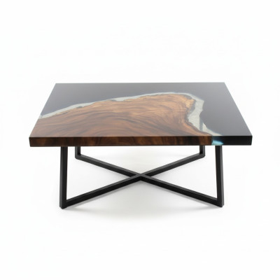 Salontafel River Table Epoxyhars Massieve Tafels 70x40 Riviertafel