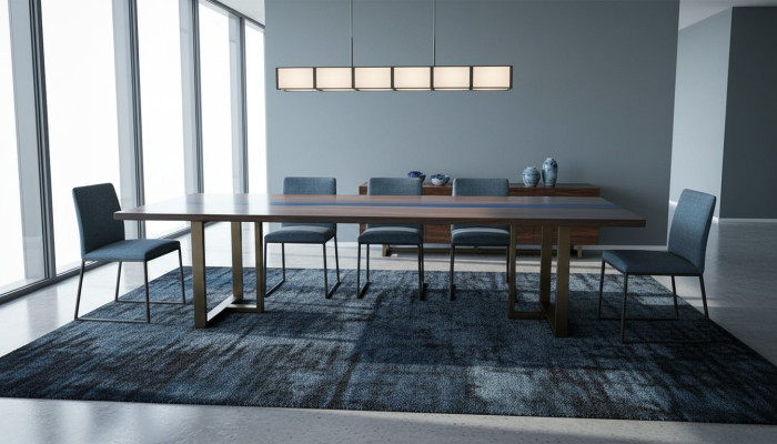 Epoxiehars Eettafel River Table Echt hout Massief Decoratie Tafels 220x100